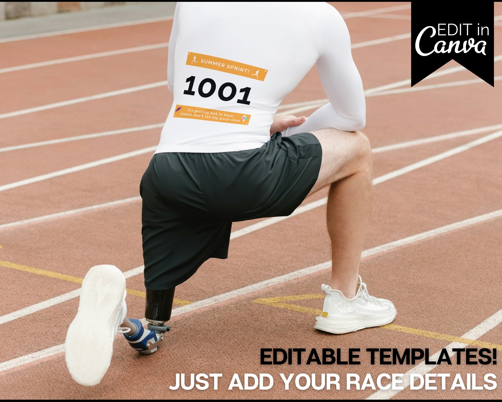 Editable Race Bib Templates | Great for Any Racing Event!