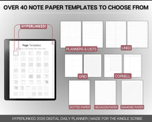 Load image into Gallery viewer, 2026 DAILY Planner for Kindle Scribe | Hyperlinked Digital Planner &amp; Templates for the Kindle Scribe
