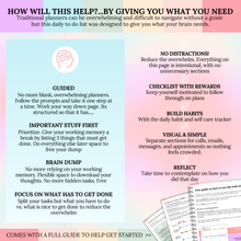 Load image into Gallery viewer, ADHD Daily To Do List | Guided Focus &amp; Productivity Planner | A5
