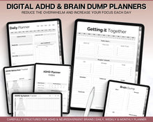 Load image into Gallery viewer, All Access Digital Planner BUNDLE! 15+ GoodNotes Planners | 2024 Daily Weekly Planner | Undated | Perfect for Student, Notebook, Fitness, Travel, Budget, iPad &amp; ADHD | Mono
