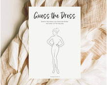 Load image into Gallery viewer, &#39;Guess the Dress&#39; Bridal Shower Game Printable
