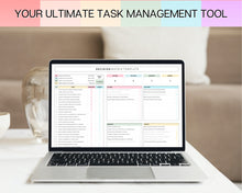 Load image into Gallery viewer, Decision Matrix Spreadsheet | Task Priority Tracker Template with Google Sheets Spreadsheet, Eisenhower Matrix, To Do List, Decision Maker &amp; Brain Dump | Colorful
