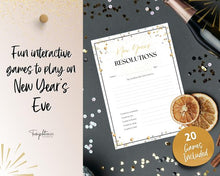 Load image into Gallery viewer, New Years Games BUNDLE | 20 New Years Eve Party Game Printables for Adults
