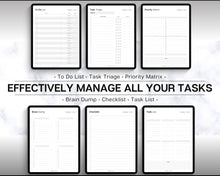 Load image into Gallery viewer, Digital Project Planner | Digital Project Tracker Management Tool Includes Gantt Charts
