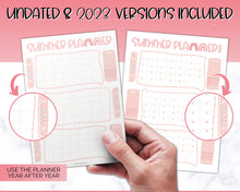 Load image into Gallery viewer, Kids Summer Calendar 2023 | Summer Poster, Summer Countdown, Printable Planner &amp; Checklist | Pink
