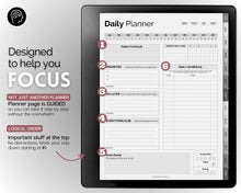 Load image into Gallery viewer, Digital ADHD planner for the Kindle Scribe | Daily Planner for Neurodivergent Adults | Includes Brain Dump Template &amp; To Do List
