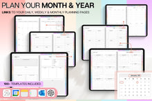 Load image into Gallery viewer, 2026 COLORFUL Digital Planner | GoodNotes Planner With Daily, Weekly &amp; Monthly Planner | SMART Integration with Apple Calendar, ChatGPT, Google &amp; more...
