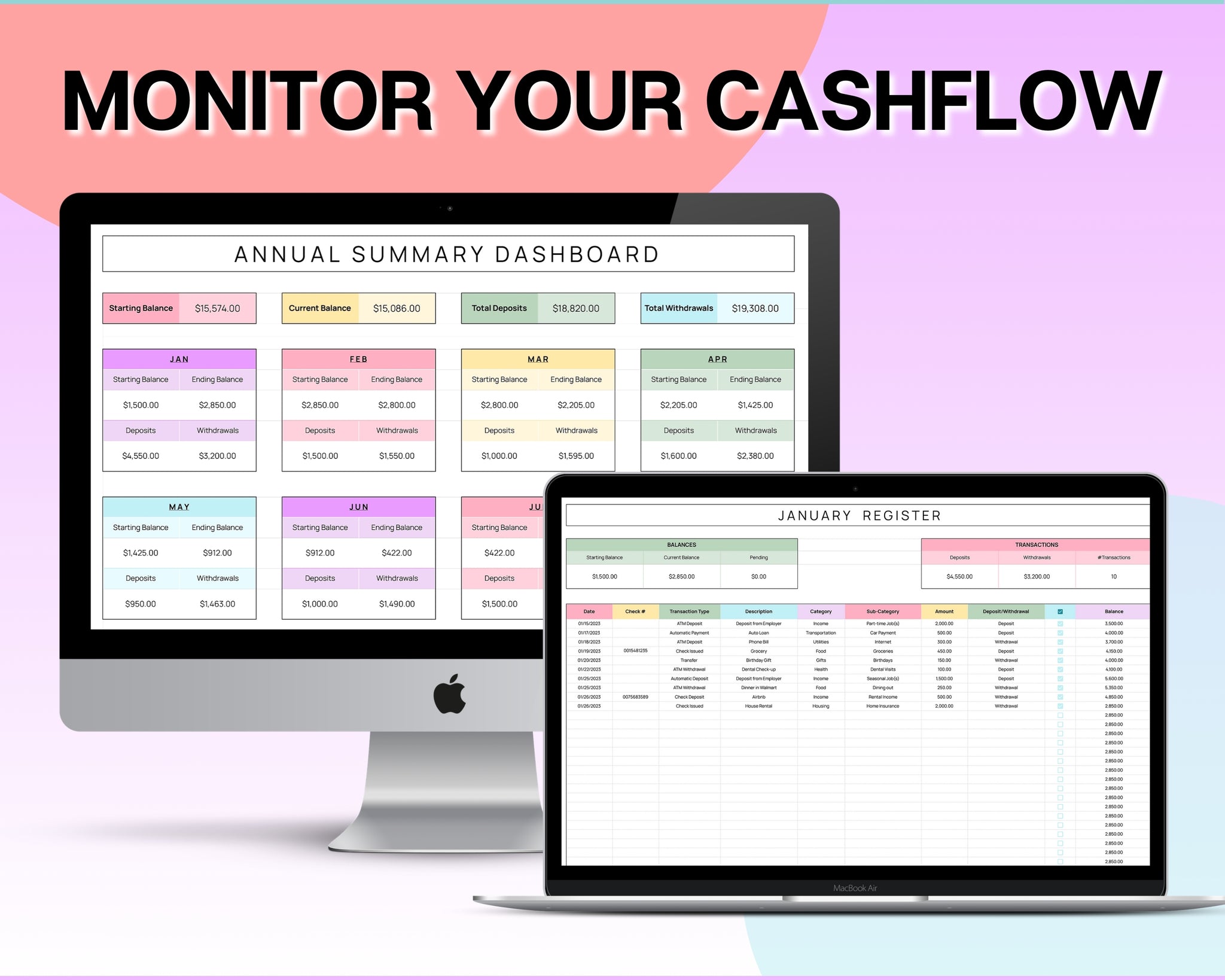 Check Spreadsheet Checkbook Register Spreadsheet | Google Sheets Register
