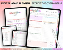 Load image into Gallery viewer, ALL ACCESS Digital Planners | 2024 Colorful Planner Bundle with Daily Weekly Planners | For  Recipe, Notebook, Fitness, Goal, Budget &amp; Meal &amp; ADHD | Undated
