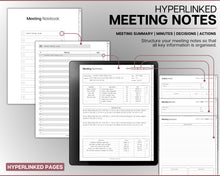 Load image into Gallery viewer, ALL ACCESS pack for Kindle Scribe | Template Bundle | 2026 Daily Planner, Digital To Do List, Meeting Minutes, Journal &amp; Notebook, Calendar &amp; Task List
