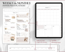 Load image into Gallery viewer, THAT GIRL Digital Planner | UNDATED Planner for Daily, Weekly &amp; Monthly Planning | Perfect for iPad, GoodNotes &amp; Notability | That Girl Aesthetic
