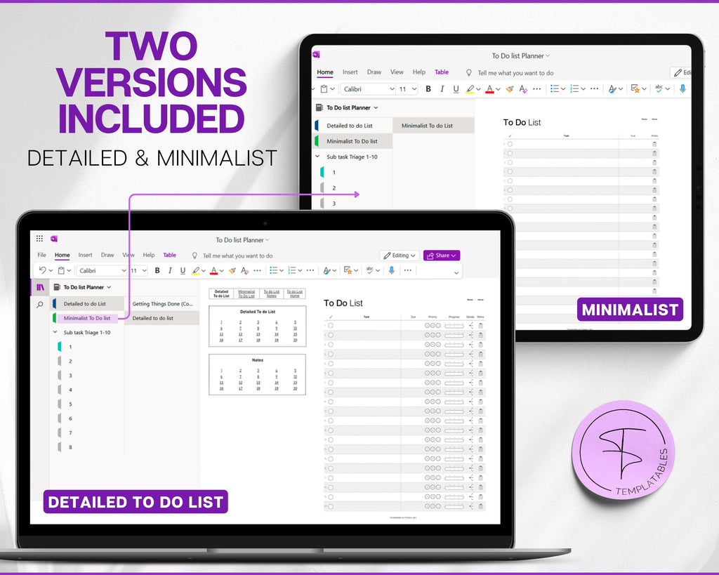 OneNote To Do List Template | Elevate your productivity with this template!