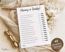 Load image into Gallery viewer, 40 Baby Shower Games Printable BUNDLE | Gender Neutral Baby Shower Activity for Woodland, Boho, Neutral Theme Baby Showers
