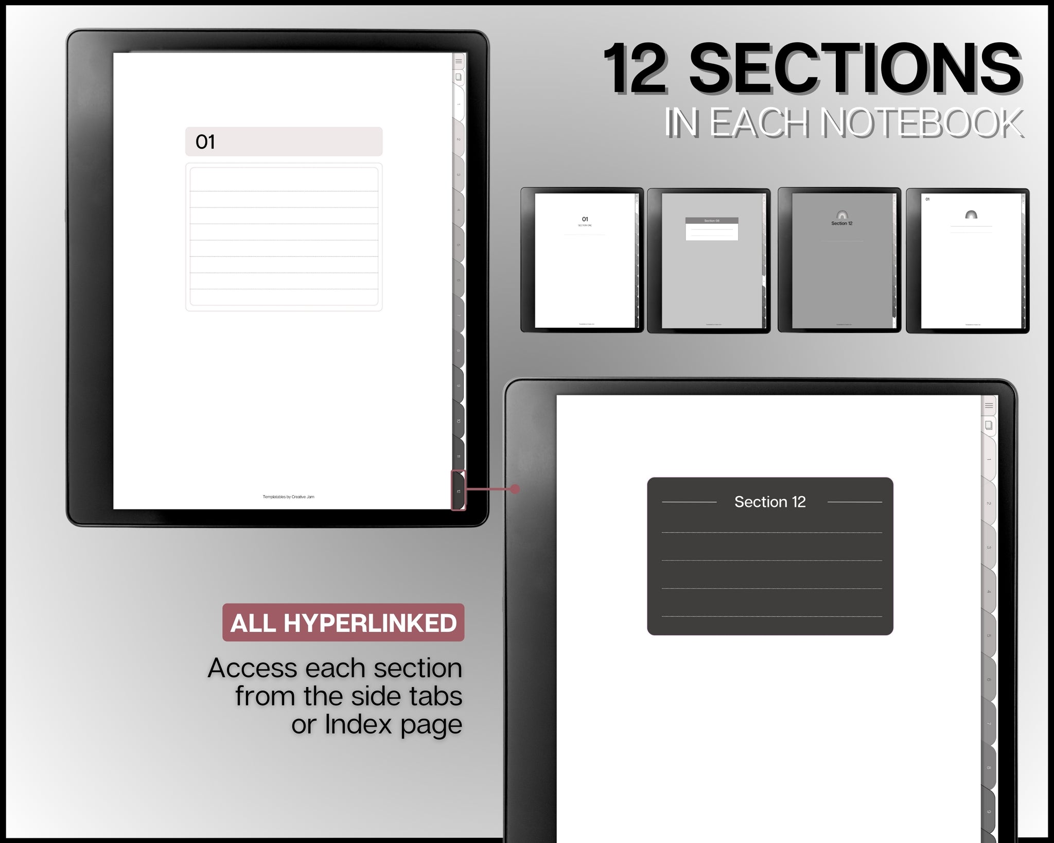 Scribe Note Layout Digital Notebook made for the Kindle Scribe | 40+ Note Taking Page ...
