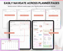 Load image into Gallery viewer, COLORFUL Weekly Digital Planner | 2024 Digital Planner, Life Planner &amp; Weekly Schedule | For iPad, GoodNotes &amp; Notability | Undated
