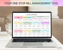 Load image into Gallery viewer, Invoice Tracker Spreadsheet | Small Business Invoice Tracking With Invoice Template, Task Tracker, Order Profit Loss &amp; Google Sheets Sales Tracker
