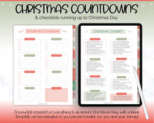 Load image into Gallery viewer, 2024 Digital Christmas Planner | Xmas Holiday Checklist, Shopping List, To Do List for GoodNotes &amp; iPad
