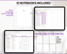 Load image into Gallery viewer, 2026 OneNote Digital Planner | OneNote Template for Daily, Weekly &amp; Monthly Planning | Minimalist
