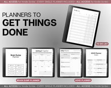 Load image into Gallery viewer, ALL ACCESS pack for Kindle Scribe | Template Bundle | 2026 Daily Planner, Digital To Do List, Meeting Minutes, Journal &amp; Notebook, Calendar &amp; Task List
