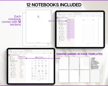 Load image into Gallery viewer, 2024 OneNote Digital Planner | OneNote Template for Daily, Weekly &amp; Monthly Planning | Minimalist
