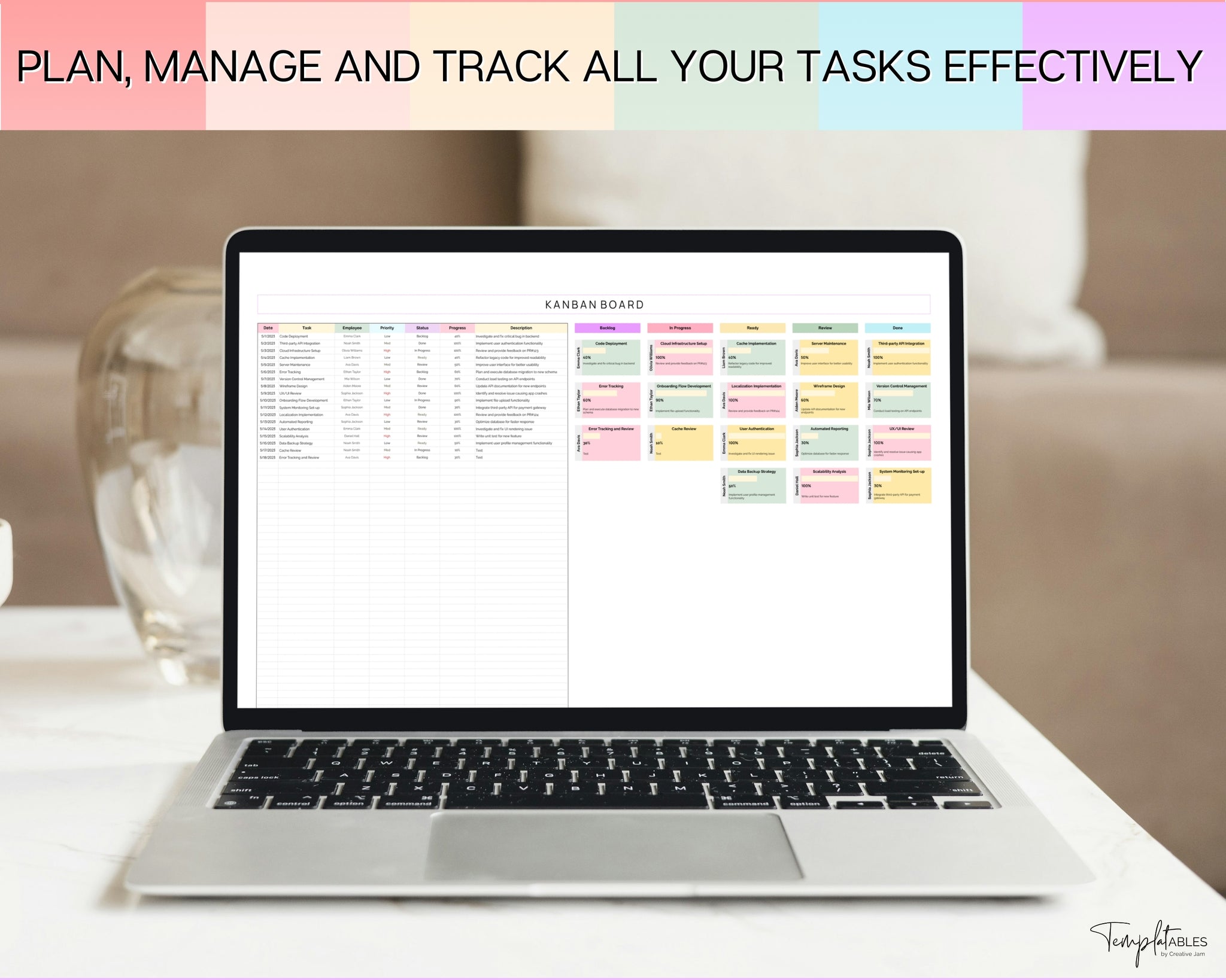 Kanban Board Spreadsheet | The Perfect Way to Plan and Manage Tasks!