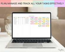 Load image into Gallery viewer, Kanban Board Spreadsheet | With Project Management Gantt Chart, Project Planner, Task Manager, To Do List, Activity Tracker, Google Sheets &amp; Trello
