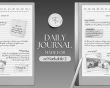 Load image into Gallery viewer, reMarkable 2 Daily Journal | Digital Lined Notebook for Remarkable 2
