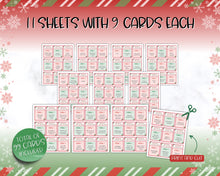 Load image into Gallery viewer, Christmas 5-Second Game | 99 Printable Cards for Festive Fun | Printable Christmas Party Game for Adults, Kids, and Family Holiday Parties
