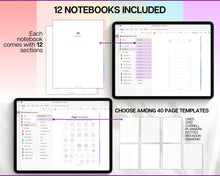 Load image into Gallery viewer, 2024 OneNote Digital Planner | OneNote Template for Daily, Weekly &amp; Monthly Planning | Colorful
