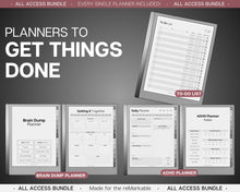 Load image into Gallery viewer, ALL ACCESS template pack for the reMarkable 2 | 2026 Daily Planner, Digital To Do List, Meeting Minutes, Journal &amp; Notebook, Calendar, Tasks
