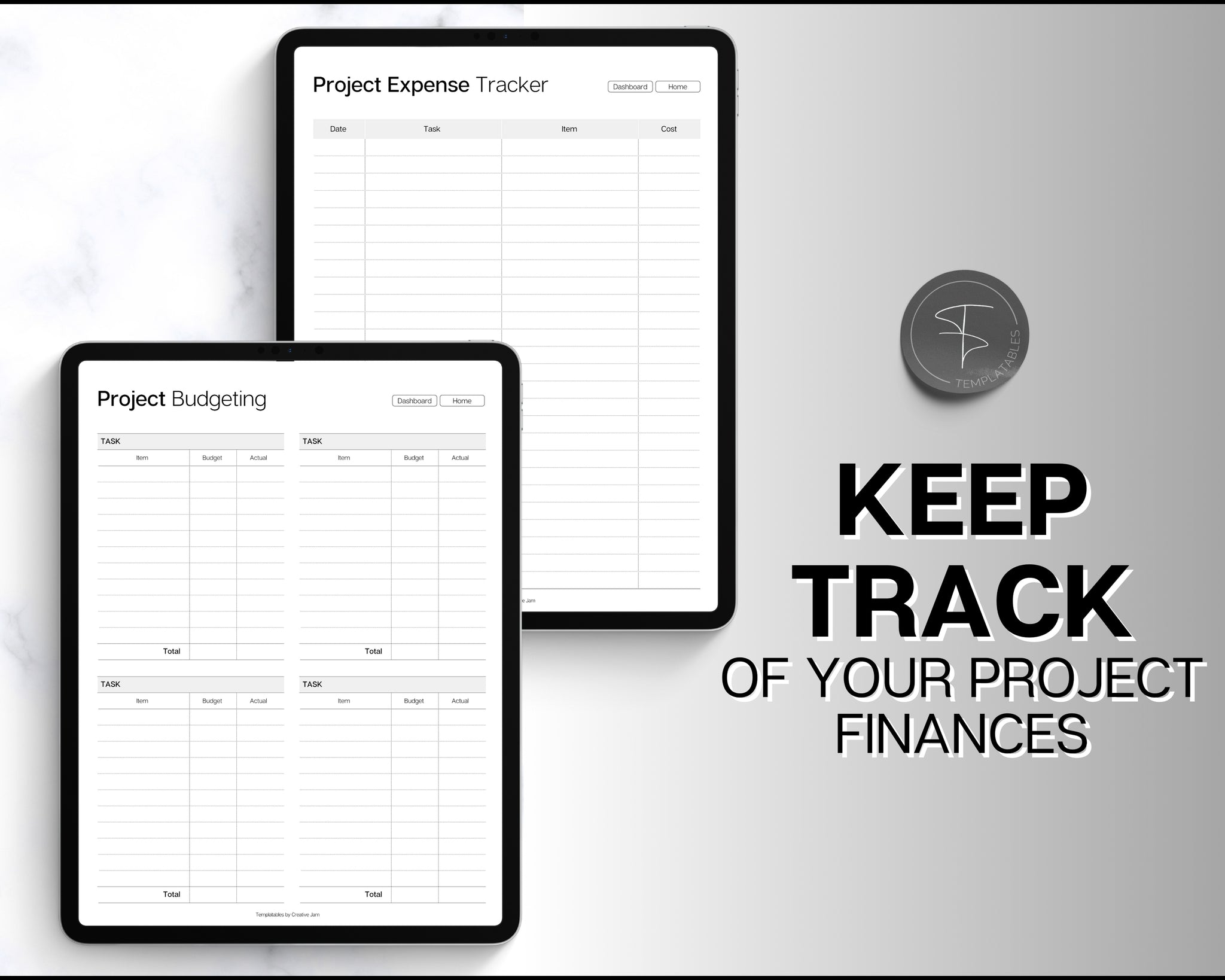Digital Project Planner | Ultimate Tracker for Project Management