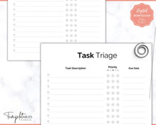 Load image into Gallery viewer, To Do List Printable Bundle - 10 Page Daily, Weekly &amp; Annual Productivity Planner | Digital ADHD Brain Dump Template | Mono
