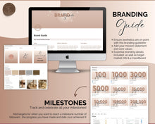 Load image into Gallery viewer, Social Media Planner &amp; Content Calendar Notion Template | Aesthetic Notion Dashboard for Content Creators
