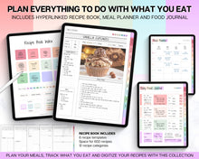 Load image into Gallery viewer, ALL ACCESS Digital Planners | 2024 Colorful Planner Bundle with Daily Weekly Planners | For  Recipe, Notebook, Fitness, Goal, Budget &amp; Meal &amp; ADHD | Undated
