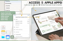 Load image into Gallery viewer, Productivity MEGA BUNDLE! 2026 Digital Planner Pack | Green Daily Planner, To Do List, Digital Notebook &amp; Meeting Notes, Smart Apple Links
