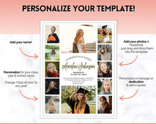 Load image into Gallery viewer, Yearbook Ad Template for Senior &amp; High School Graduation | FULL Page School Yearbook | Style 5
