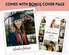 Load image into Gallery viewer, Yearbook Ad Template for Senior &amp; High School Graduation | FULL Page School Yearbook | Style 5
