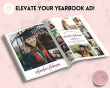 Load image into Gallery viewer, Yearbook Ad Template for Senior &amp; High School Graduation | FULL Page School Yearbook | Style 5
