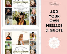 Load image into Gallery viewer, Yearbook Ad Template for Senior &amp; High School Graduation | FULL Page School Yearbook | Style 5
