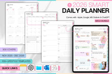 Load image into Gallery viewer, Productivity MEGA BUNDLE! 2026 Digital Planner Pack | Colorful Daily Planner, To Do List, Digital Notebook &amp; Meeting Notes, Smart Apple Links
