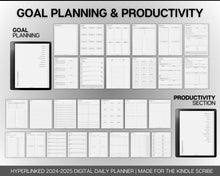 Load image into Gallery viewer, 2025 DAILY Planner forKindle Scribe | Hyperlinked Digital Planner &amp; Templates for the Kindle Scribe
