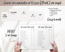 Load image into Gallery viewer, 40+ Bridal Shower Games Bundle for Weddings &amp; Bachelorette Parties
