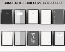 Load image into Gallery viewer, Digital Notebook made for Kindle Scribe| With over 40+ Page Templates for your Kindle Scribe | Hyperlinked Note Taking Templates including Cornell, Lined, Dotted, Grid &amp; Bonus Covers
