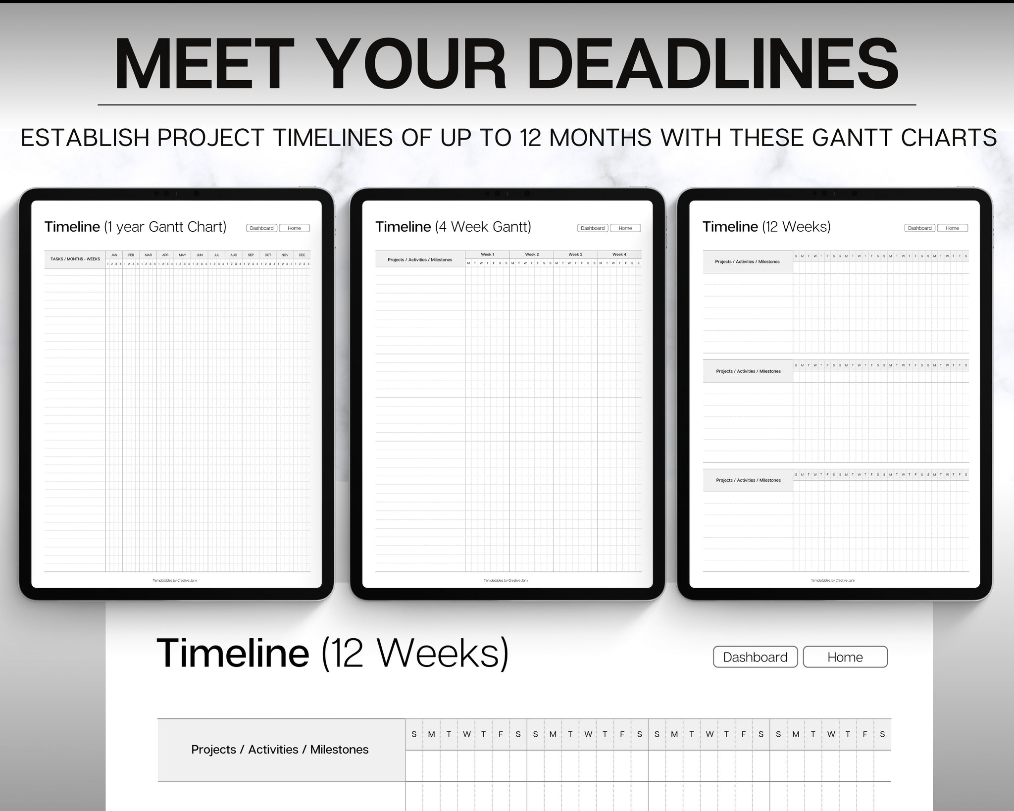 Digital Project Planner | Ultimate Tracker for Project Management