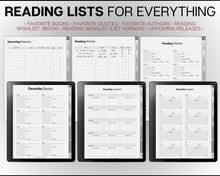 Load image into Gallery viewer, Digital Reading Journal | Kindle Scribe Templates with Digital Reading Planner, Digital Book Journal, Reading Log, Book Tracker, Book Review
