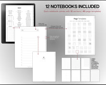 Load image into Gallery viewer, Kindle Scribe UNDATED Daily Planner | Includes Kindle Scribe templates, Weekly &amp; Monthly Planner, Undated Planner, Kindle Planner &amp; Digital Journal
