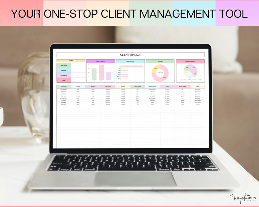 Client Tracker Spreadsheet | Perfect For Small Business Owners!