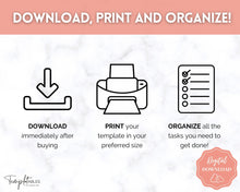 Load image into Gallery viewer, Task Triage: Prioritize and Organize with To-Do List, Brain Dump, and Task Tracker - Printable and Digital Planning Templates | Mono
