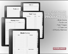 Load image into Gallery viewer, Digital ADHD planner for the Kindle Scribe | Daily Planner for Neurodivergent Adults | Includes Brain Dump Template &amp; To Do List
