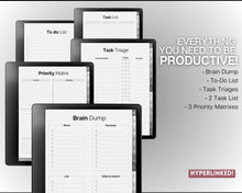 Load image into Gallery viewer, Kindle Scribe Digital ADHD planner | Daily Planner for Neurodivergent Adults | Includes Brain Dump Template &amp; To Do List
